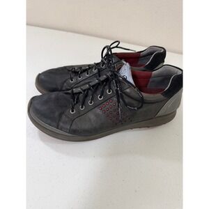 ECCO Biom Hybrid 2 Mens Golf Shoes Size 47 Dark Grey Yak Leather Spikeless